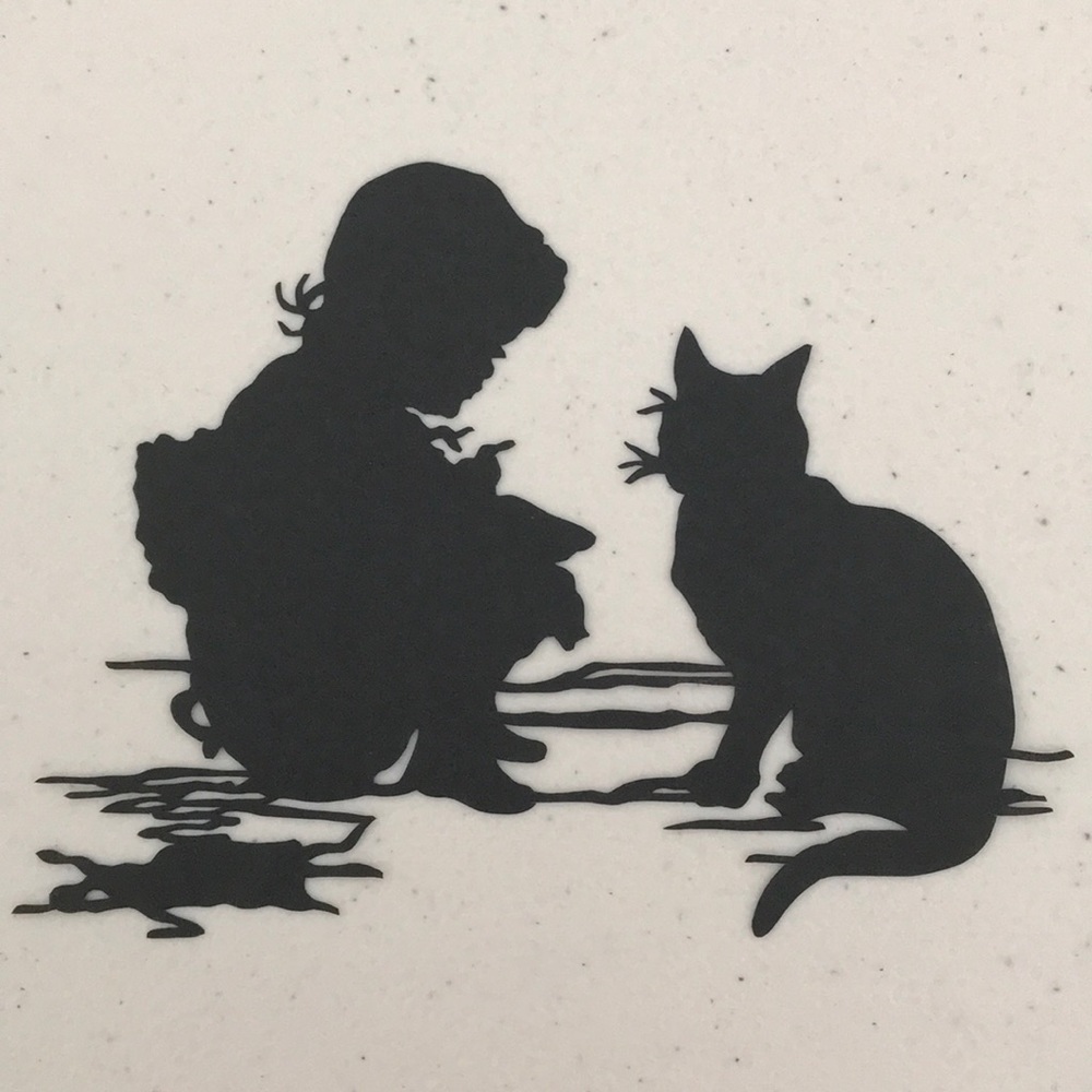 Childhood π₯ SET π Handmade PaperCut Silhouette Scherenschnitte π₯ Modern - Picture 2 of 13
